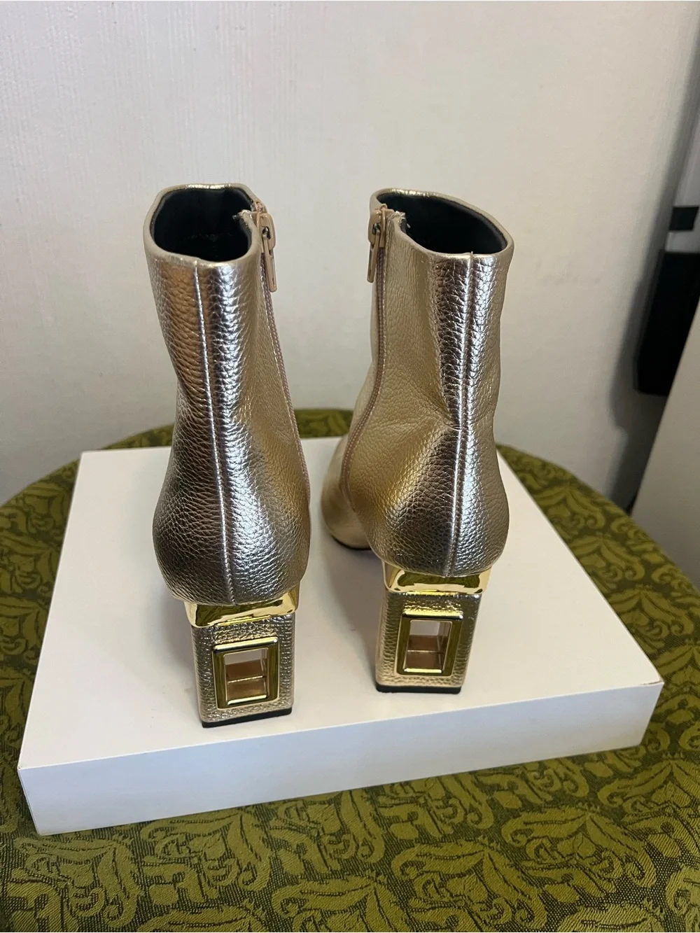 Katy Perry Collections Metallic Gold Ankle Booties